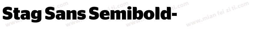 Stag Sans Semibold字体转换